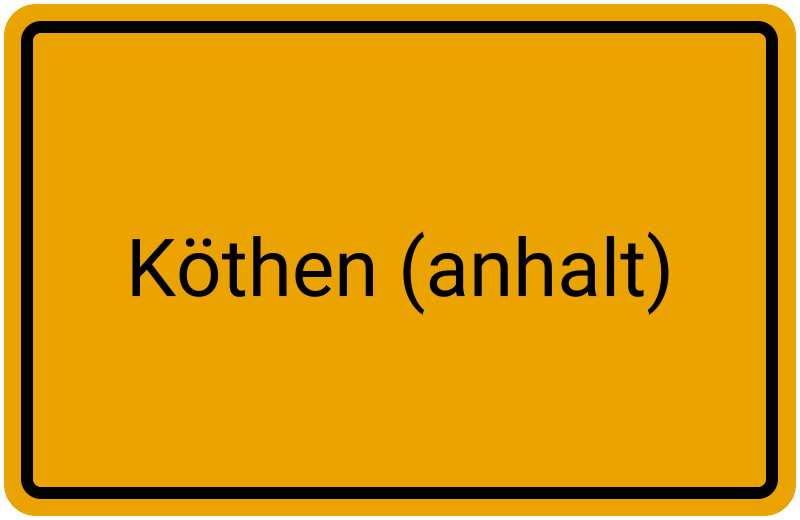 Meldebestätigung Köthen (Anhalt)
